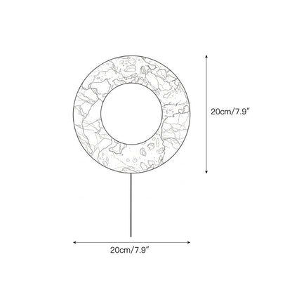 Solene Red Marble Plug-in Wall Sconce