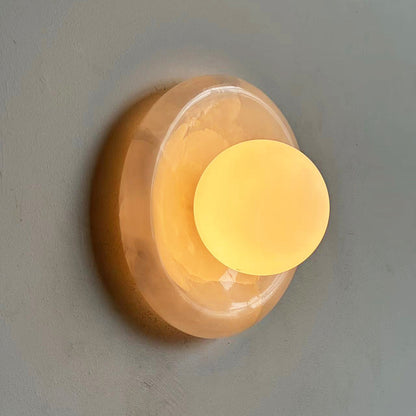 Solene White Onyx Wall Sconce