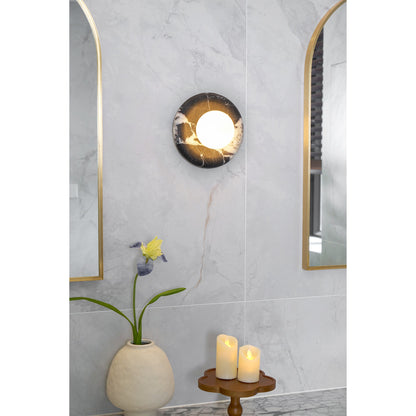 Solene Black Marble Wall Sconce