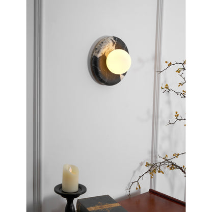 Solene Black Marble Wall Sconce