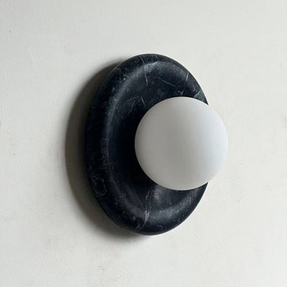 Solene Dark Green Marble Wall Sconce