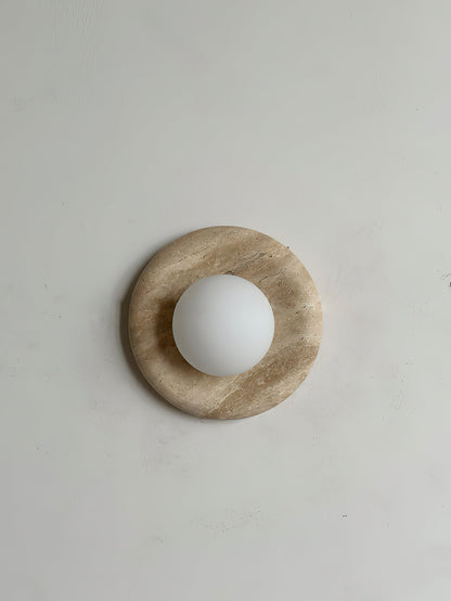 Solene Travertine Wall Sconce