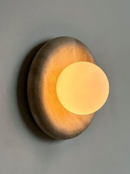 Solene Travertine Wall Sconce