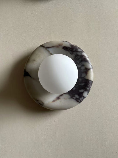 Solene White Marble Wall Sconce
