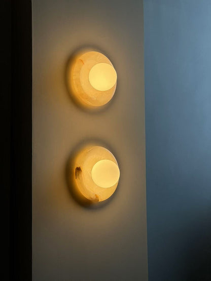 Solene White Onyx Wall Sconce