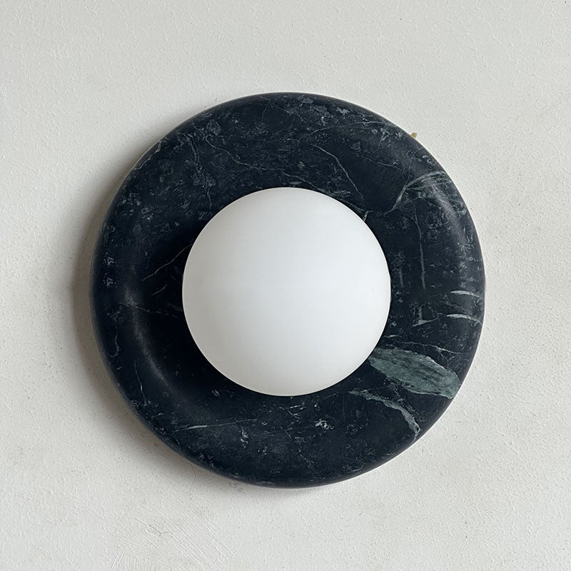 Solene Dark Green Marble Wall Sconce