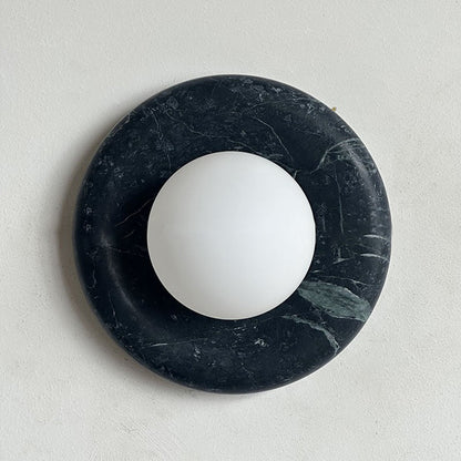 Solene Dark Green Marble Wall Sconce