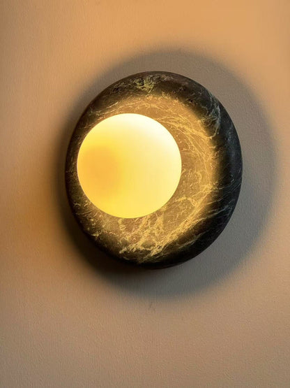Solene Dark Green Marble Wall Sconce