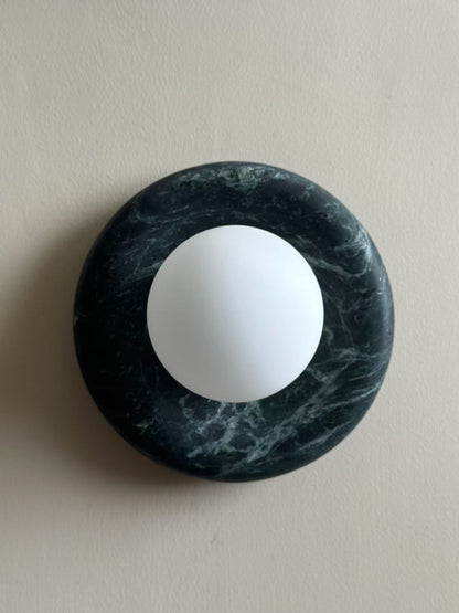 Solene Dark Green Marble Wall Sconce