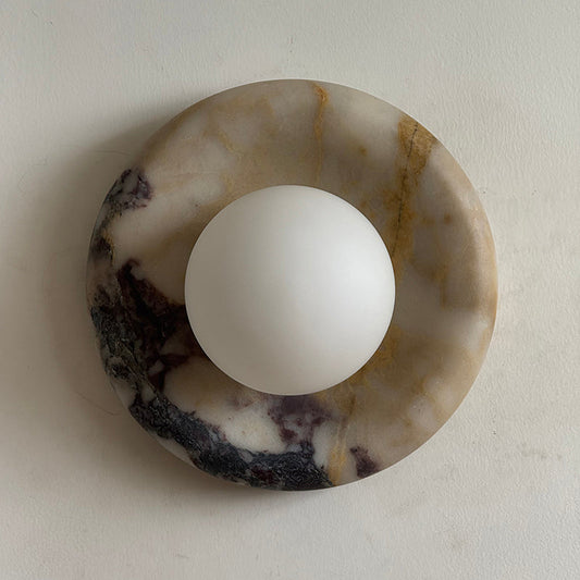 Solene Beige Marble Wall Sconce