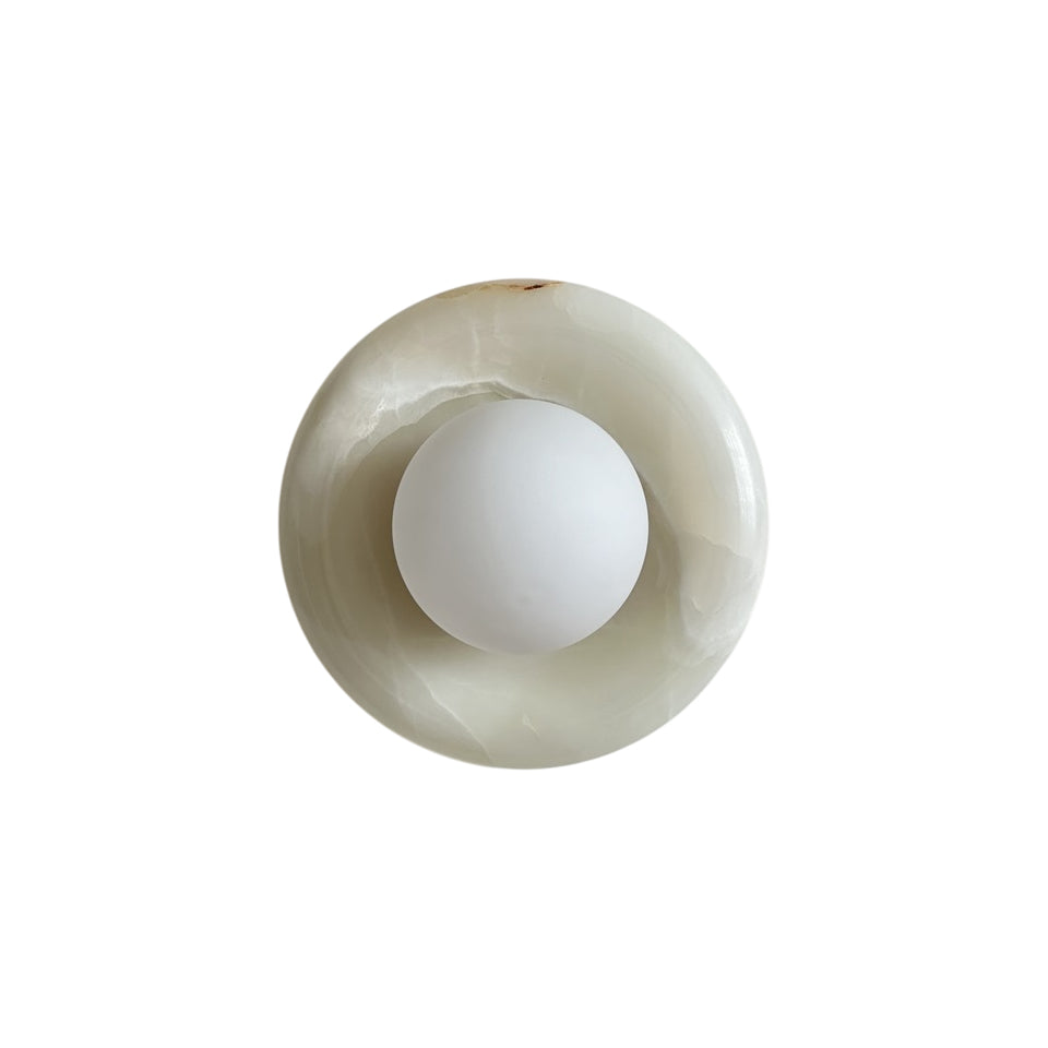 Solene White Onyx Wall Sconce