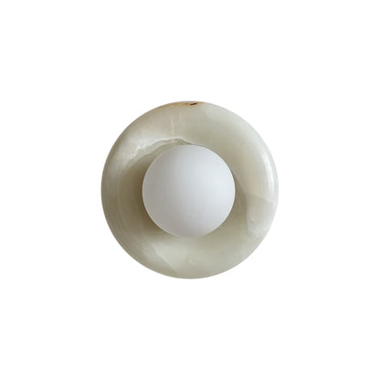 Solene White Onyx Wall Sconce
