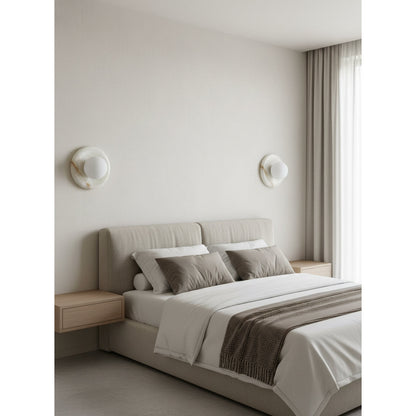 Solene White Onyx Wall Sconce
