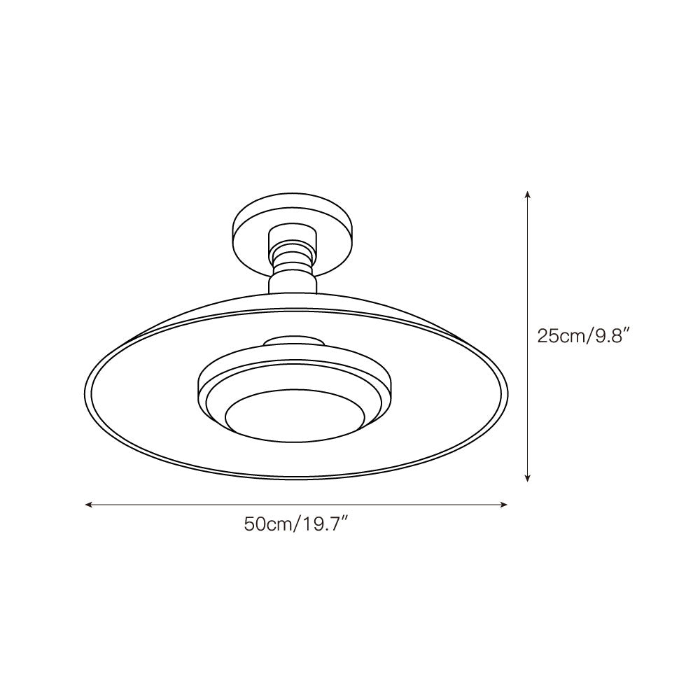 Calune Style Flat-Panel Ceiling Light