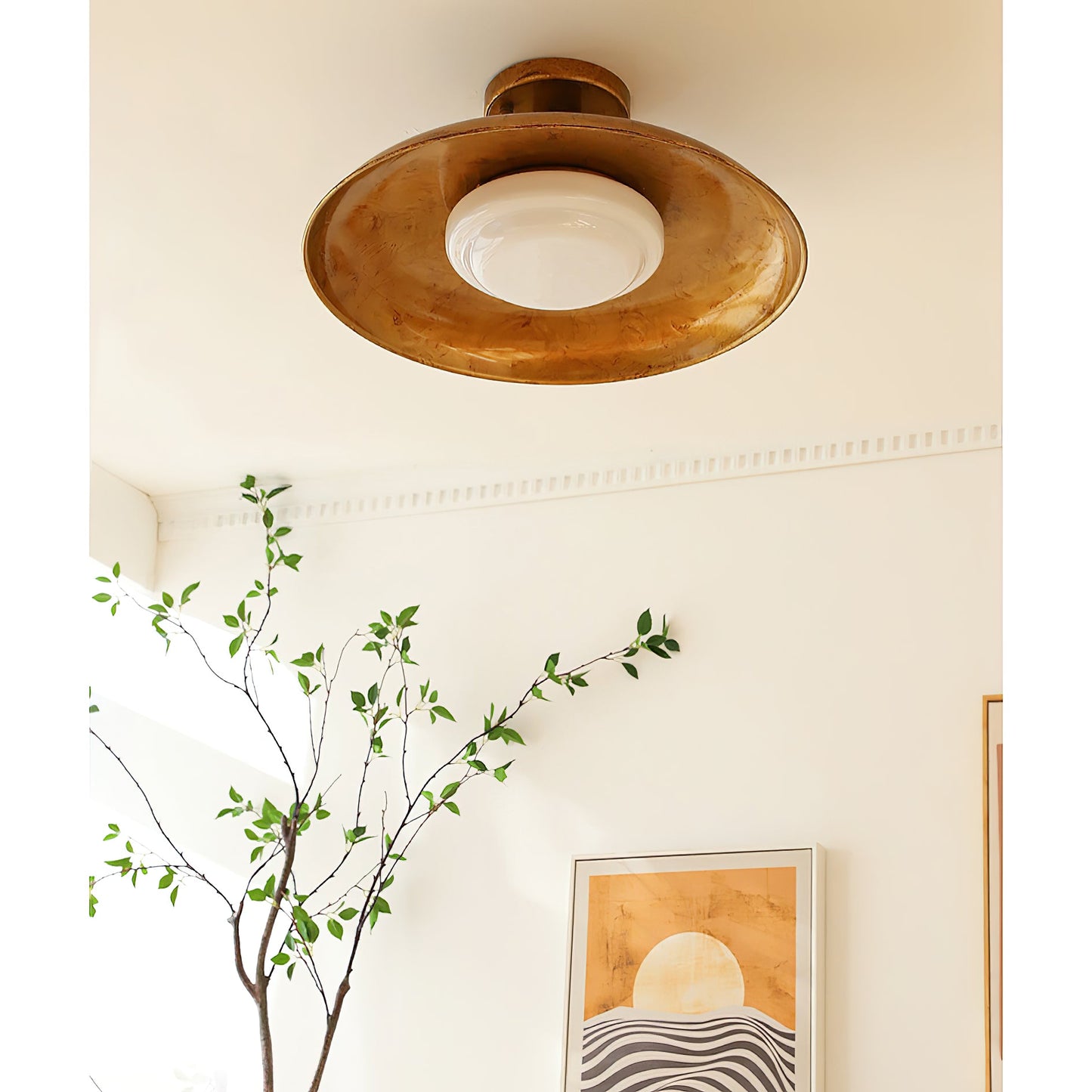 Calune Style Flat-Panel Ceiling Light