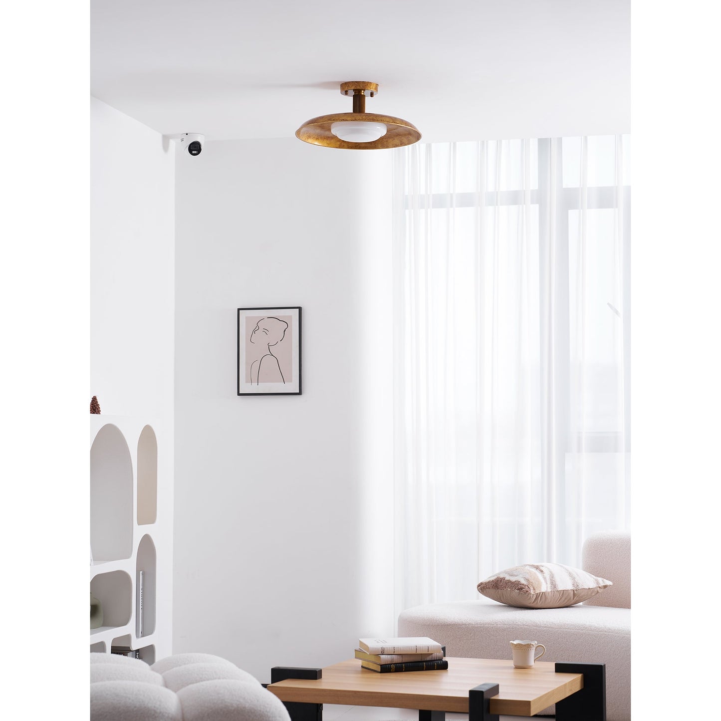Calune Style Flat-Panel Ceiling Light