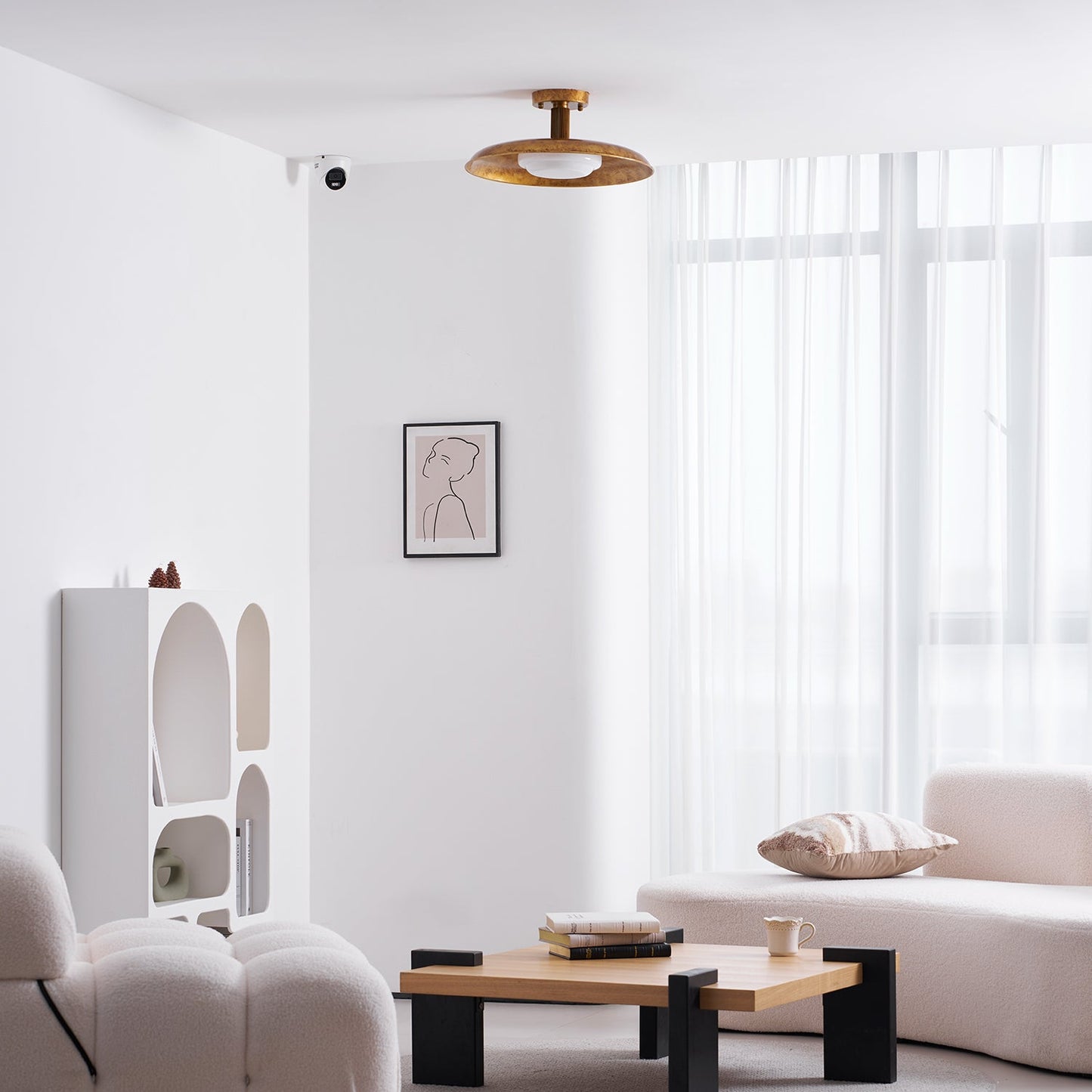 Calune Style Flat-Panel Ceiling Light