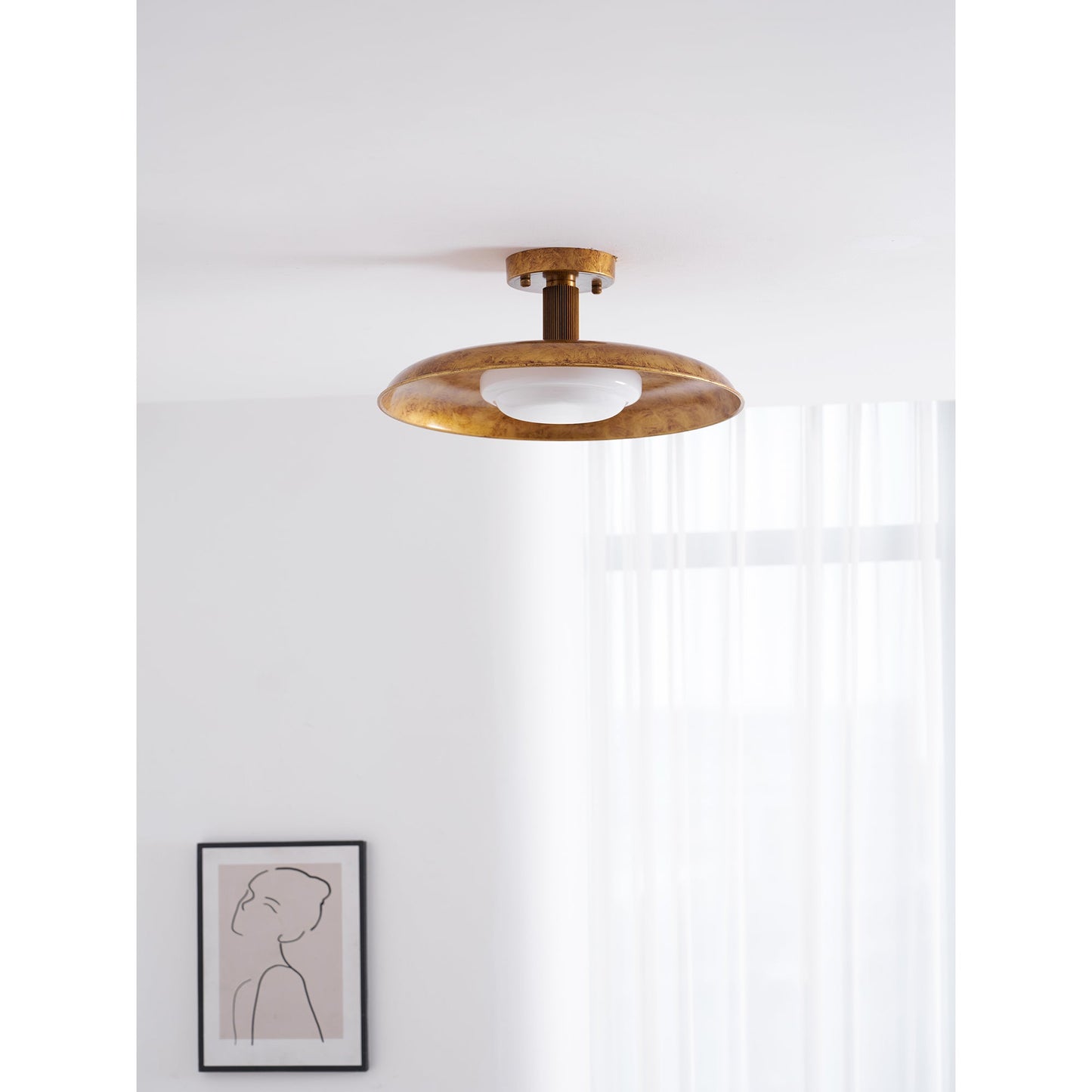 Calune Style Flat-Panel Ceiling Light