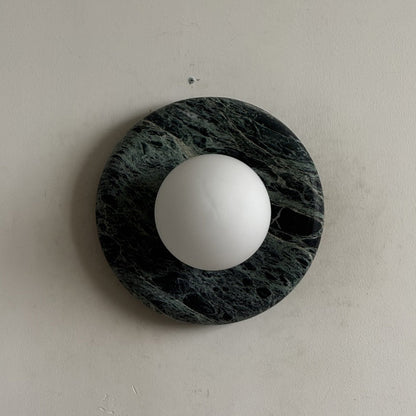Solene Dark Green Marble Wall Sconce