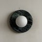 Solene Dark Green Marble Wall Sconce