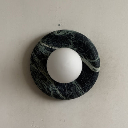 Solene Dark Green Marble Wall Sconce