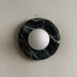 Solene Dark Green Marble Wall Sconce