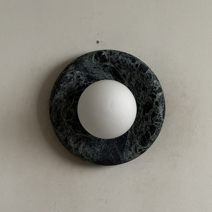 Solene Dark Green Marble Wall Sconce