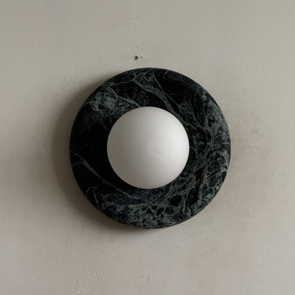 Solene Dark Green Marble Wall Sconce