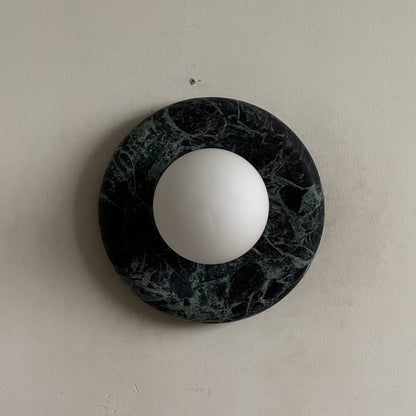 Solene Dark Green Marble Wall Sconce