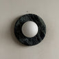 Solene Dark Green Marble Wall Sconce