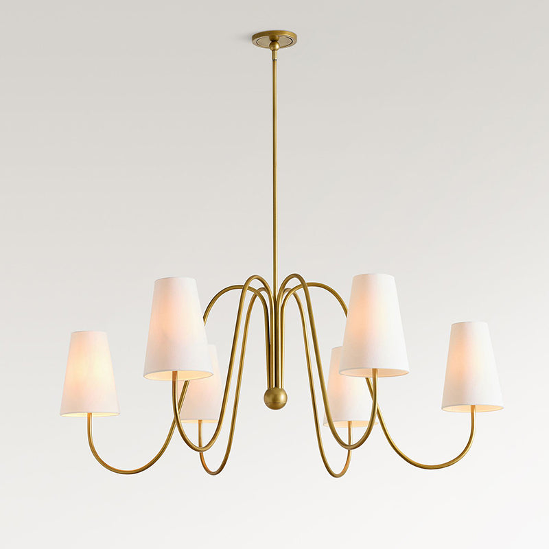 Malachite Curved Chandelier