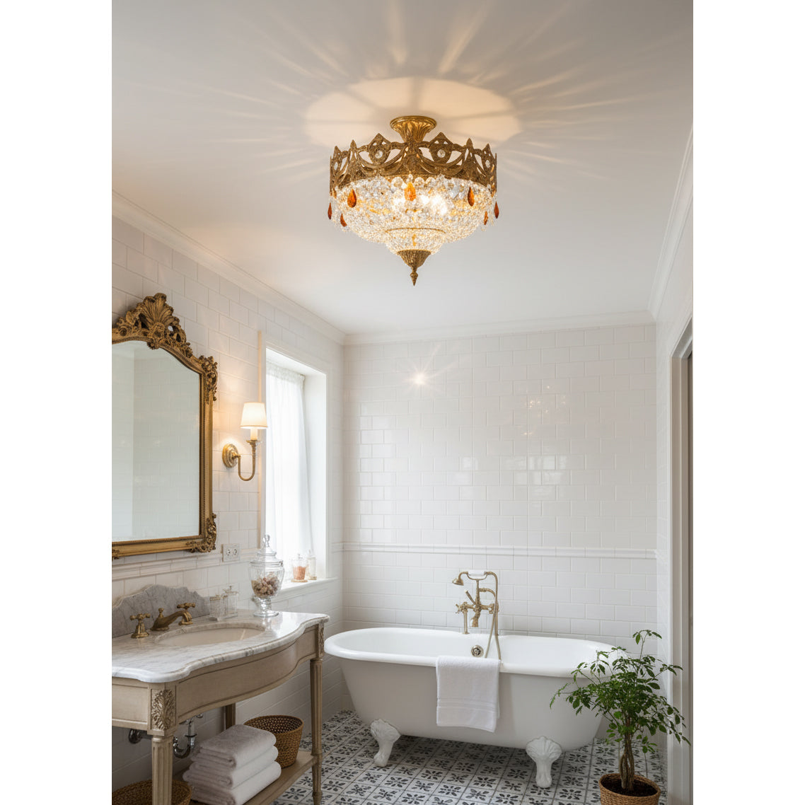 Serai Crystal Ceiling Lamp