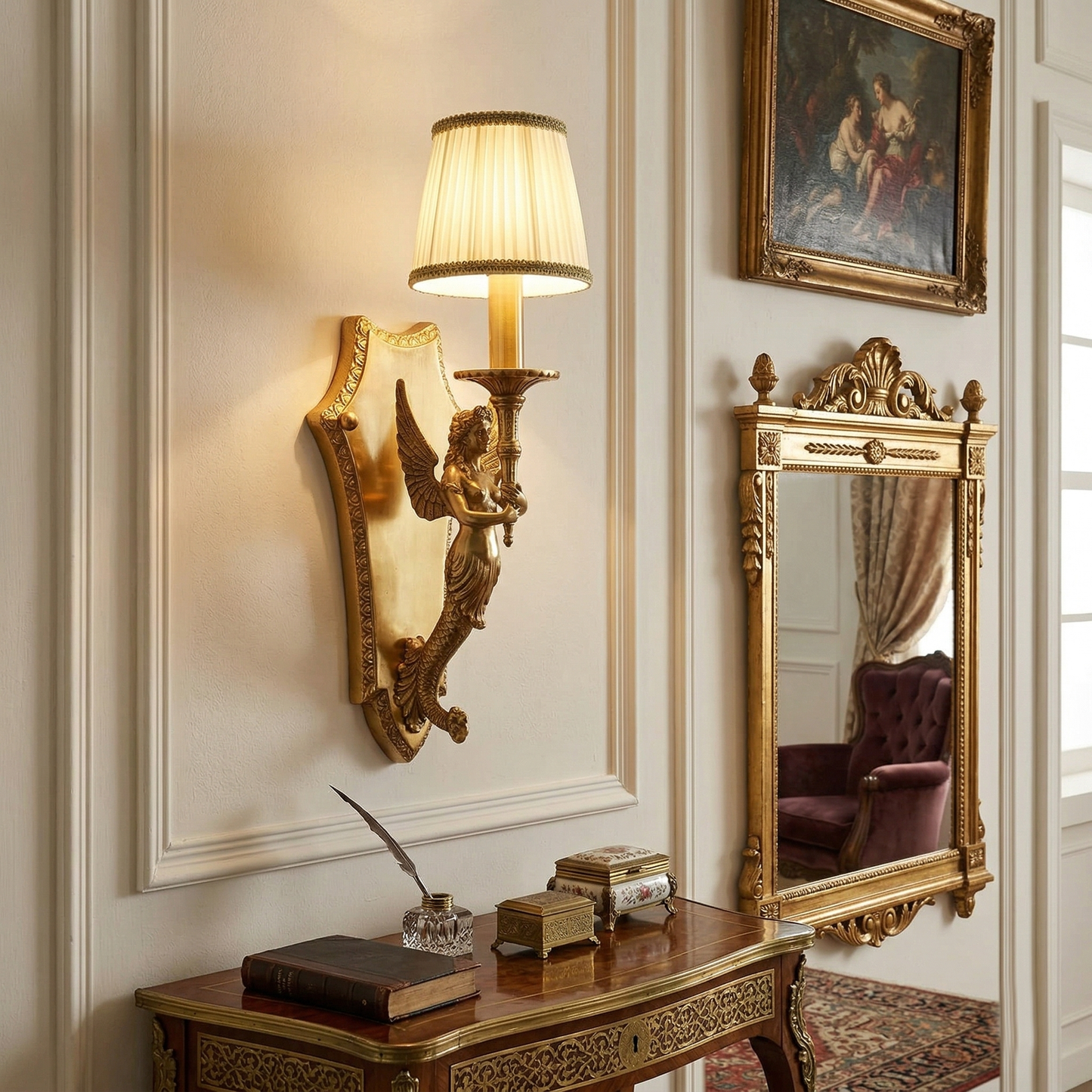 Cheswick Brass Wall Lamp