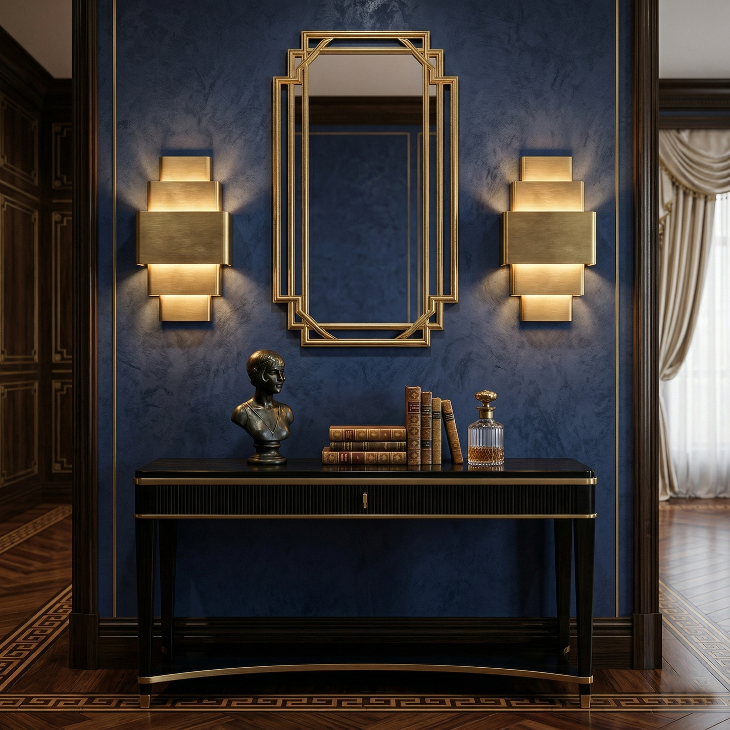 Sofia Brass Wall Lamp