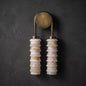 Halden Double Alabaster Wall Lamp