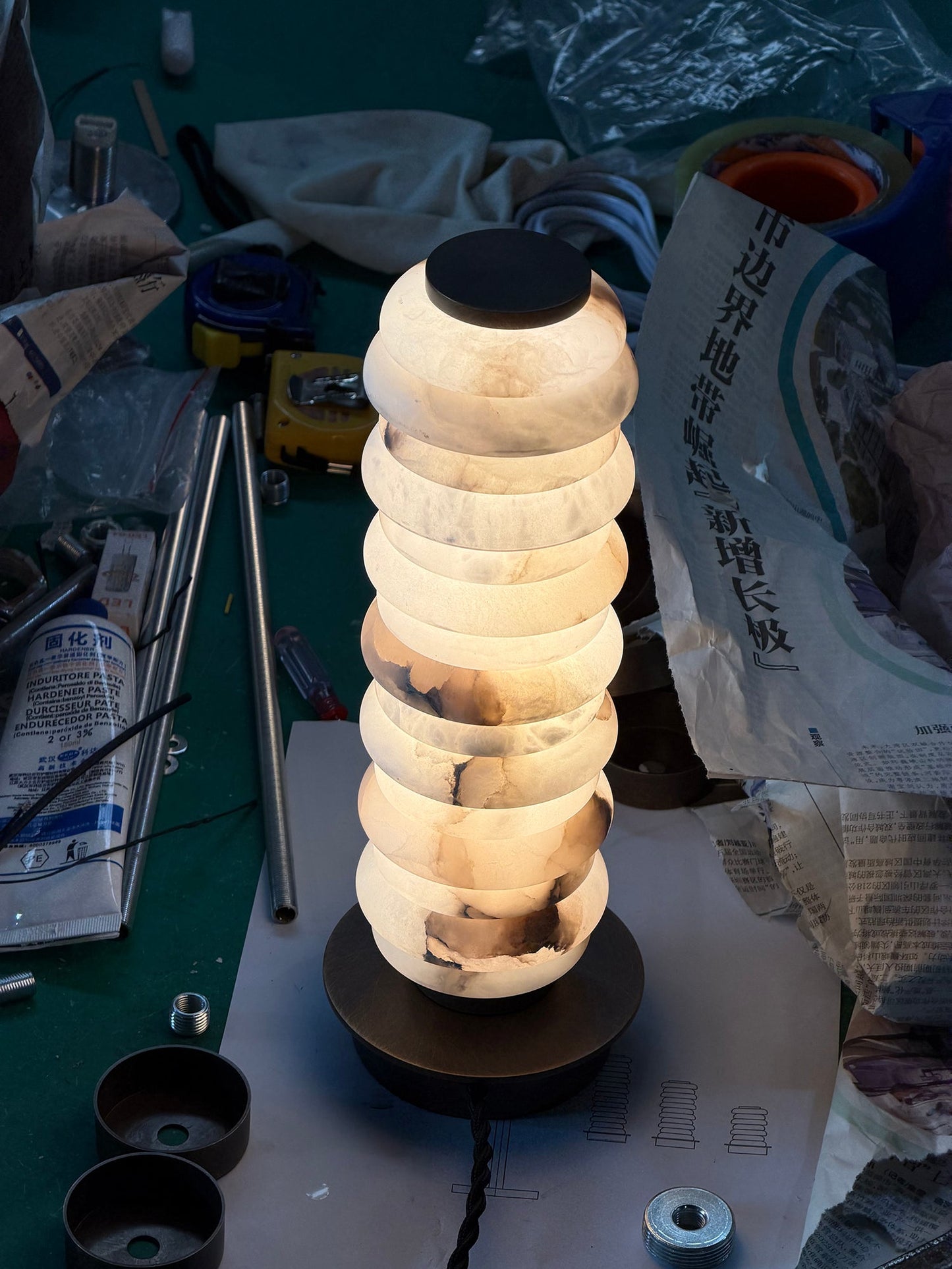 Halden Alabaster Table Lamp