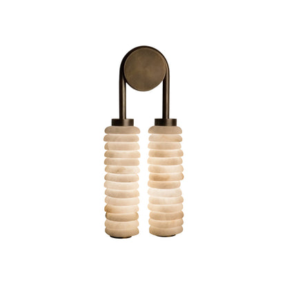 Halden Double Alabaster Wall Lamp