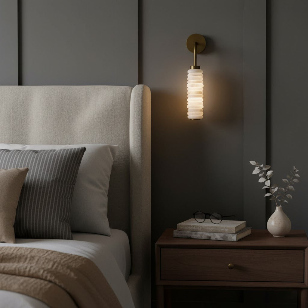 Halden Alabaster Wall Sconce