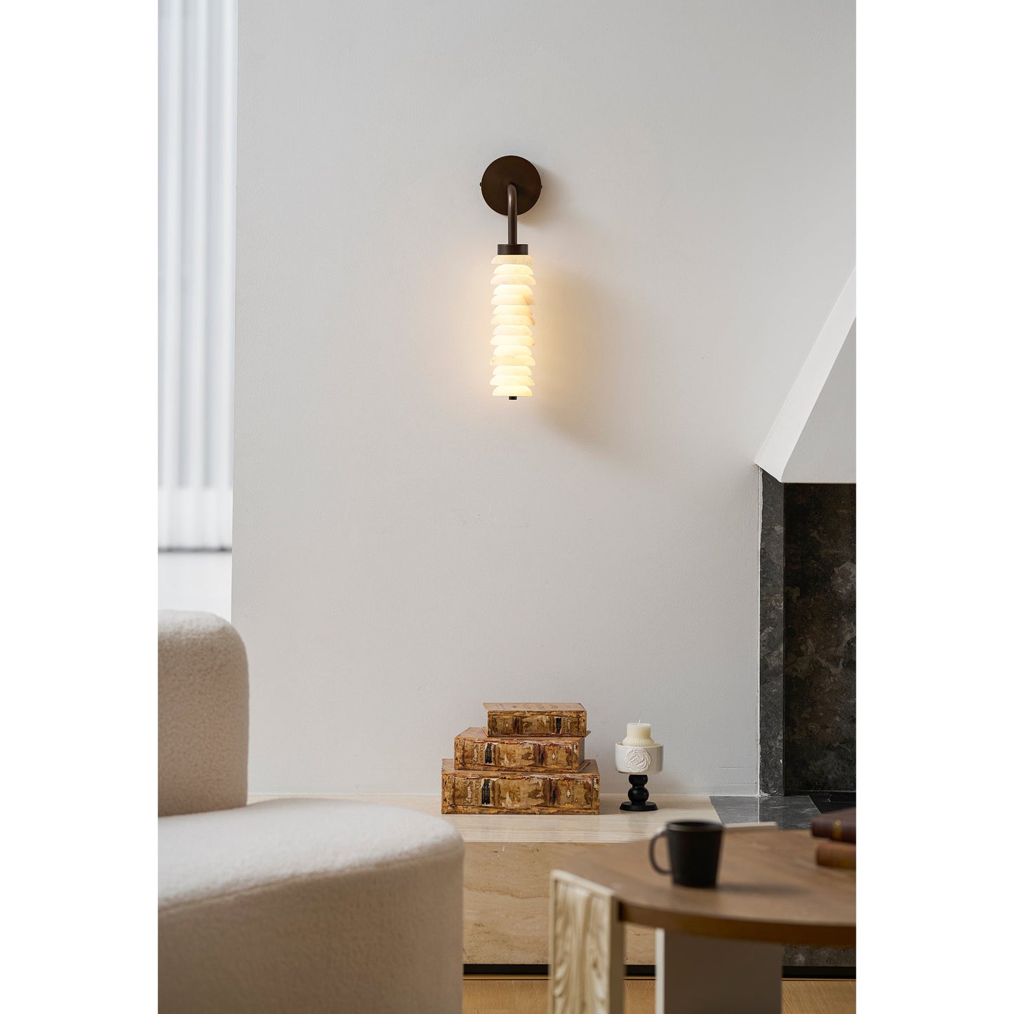 Halden Alabaster Wall Sconce