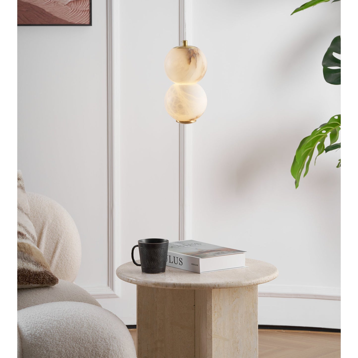 Mirora Alabaster Pendant Light