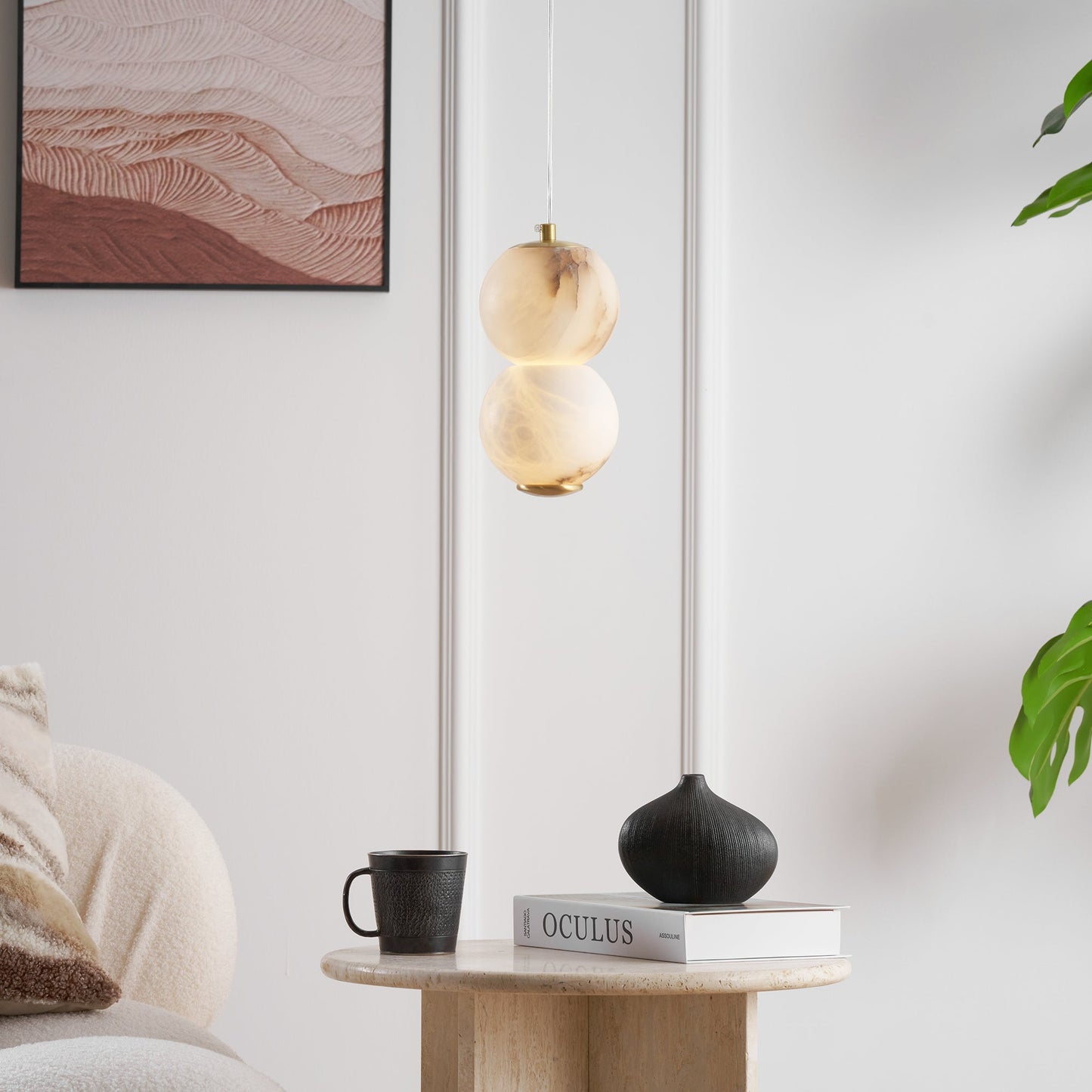 Mirora Alabaster Pendant Light