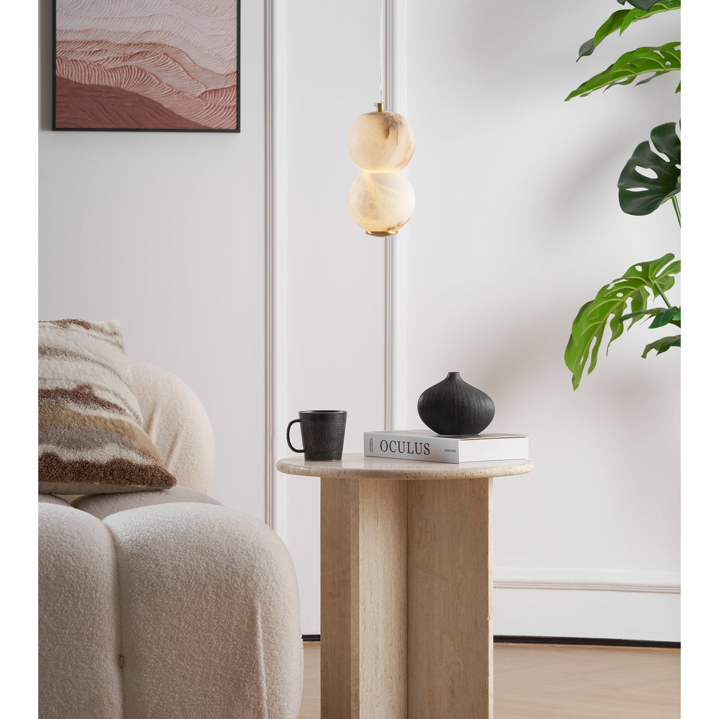 Mirora Alabaster Pendant Light