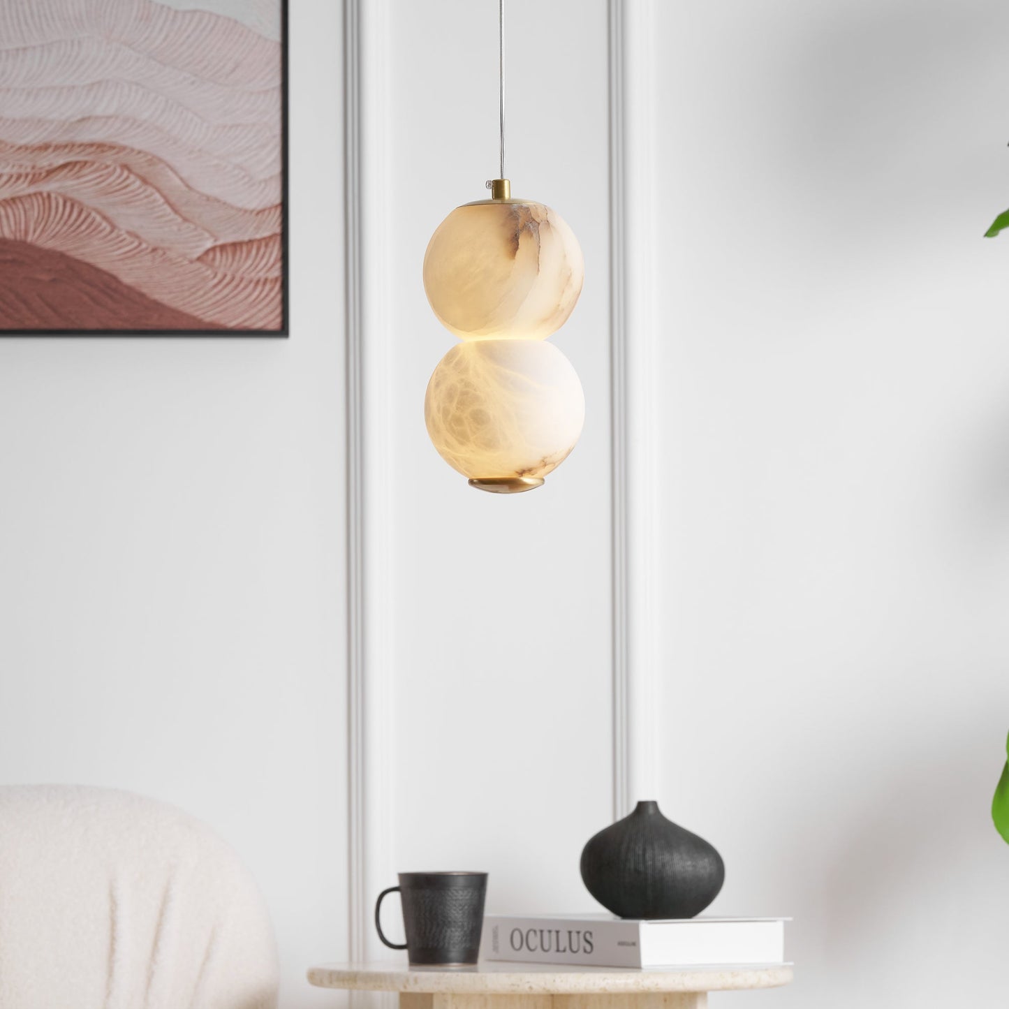 Mirora Alabaster Pendant Light