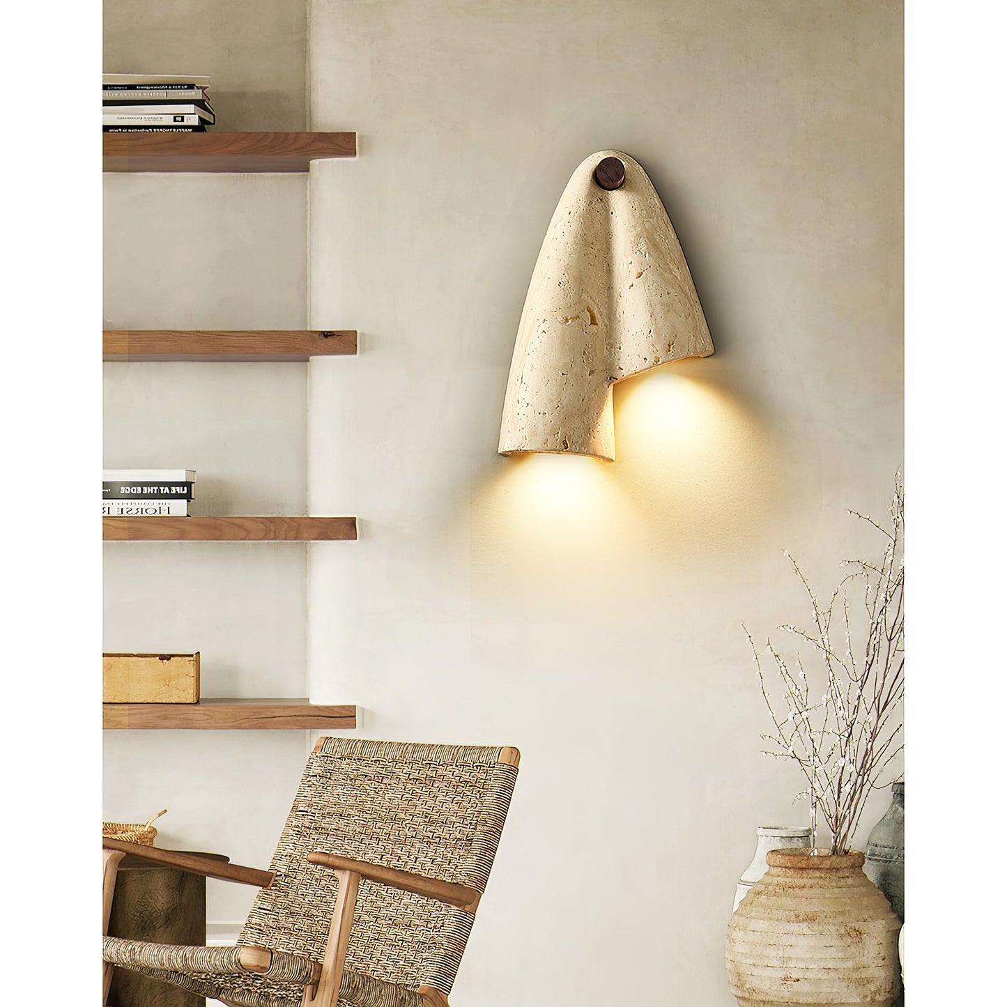Lumance Travertine Wall Lamp