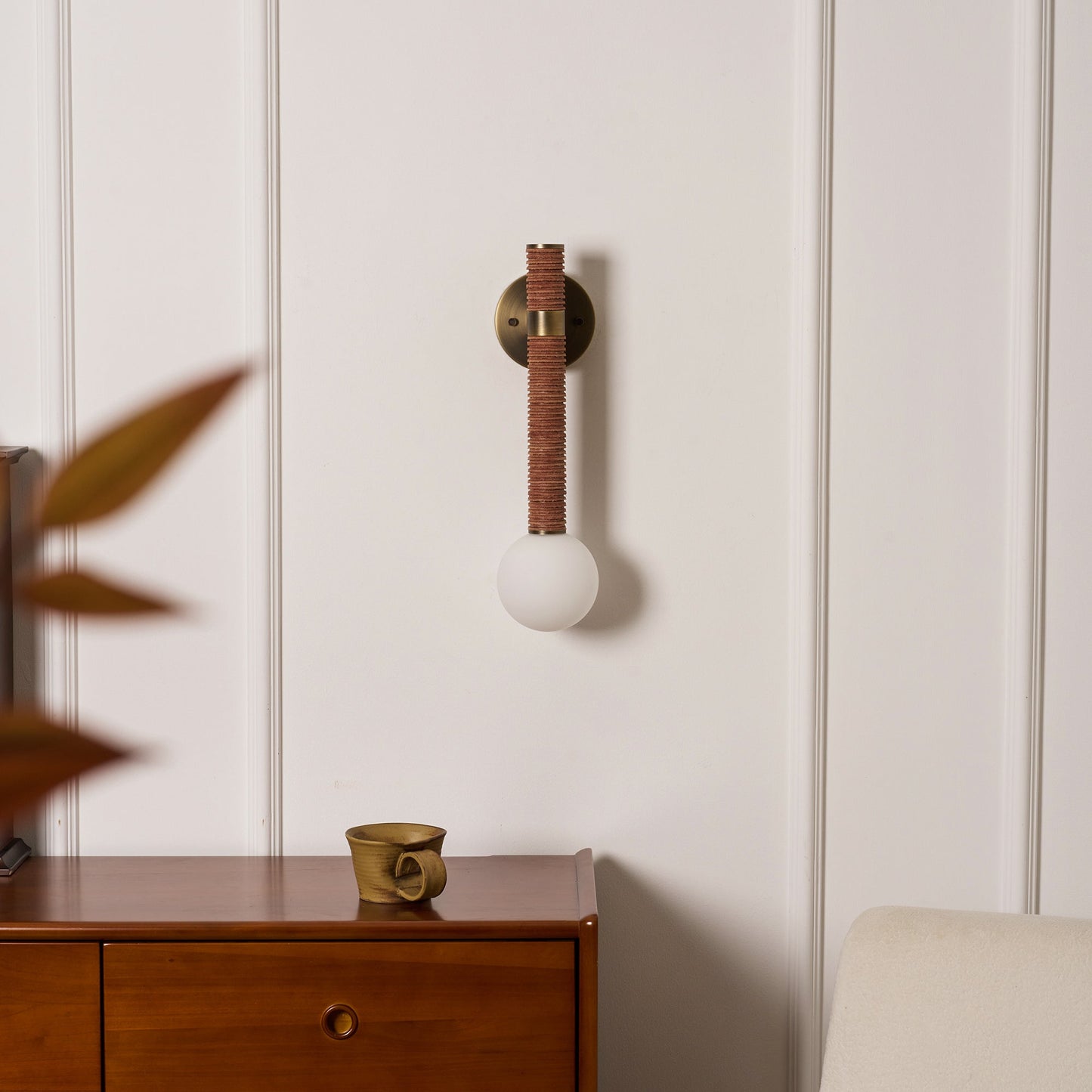 Opal Globe Wall Sconce