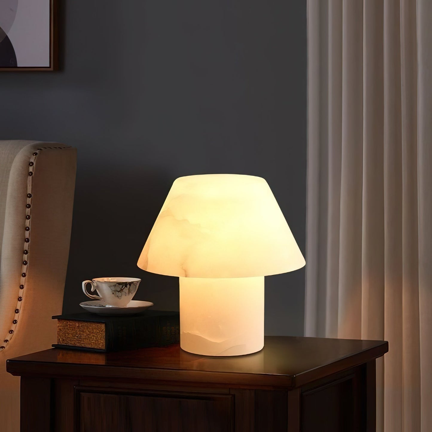 Inverleith Alabaster Table Lamp