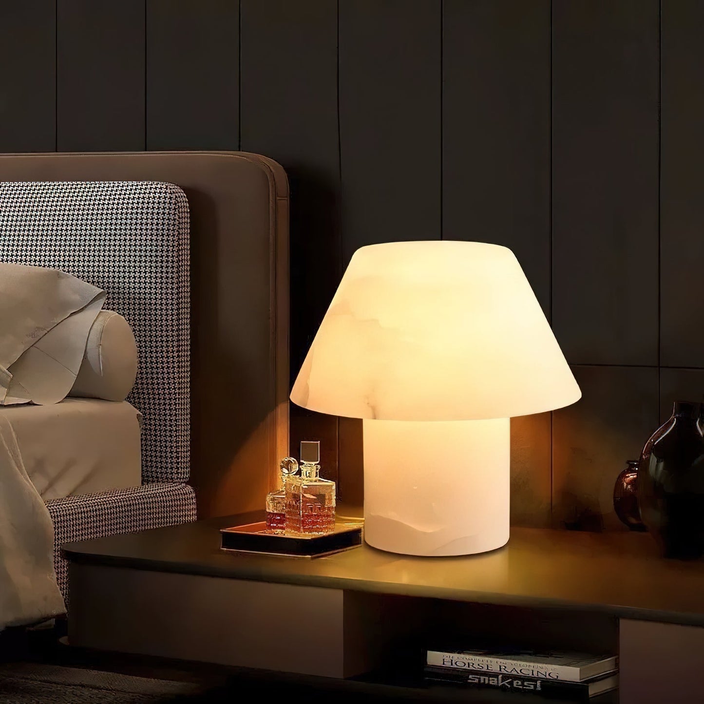 Inverleith Alabaster Table Lamp