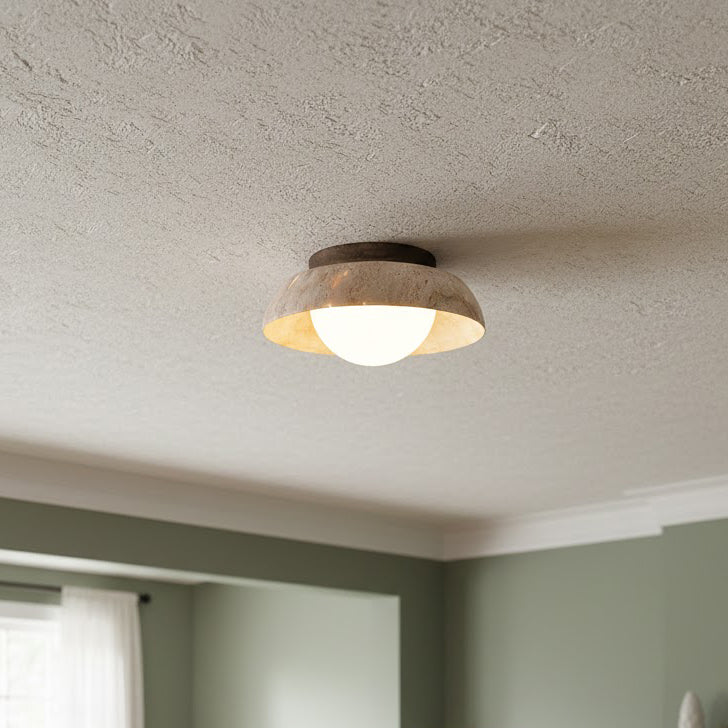 Doven Travertine Ceiling Lamp