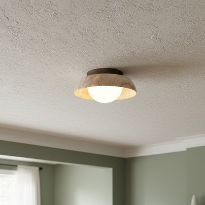 Doven Travertine Ceiling Lamp