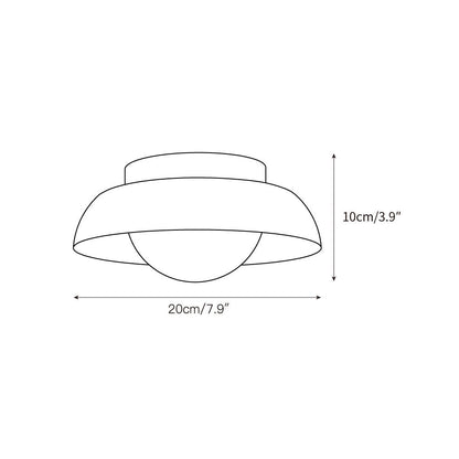 Doven Travertine Ceiling Lamp